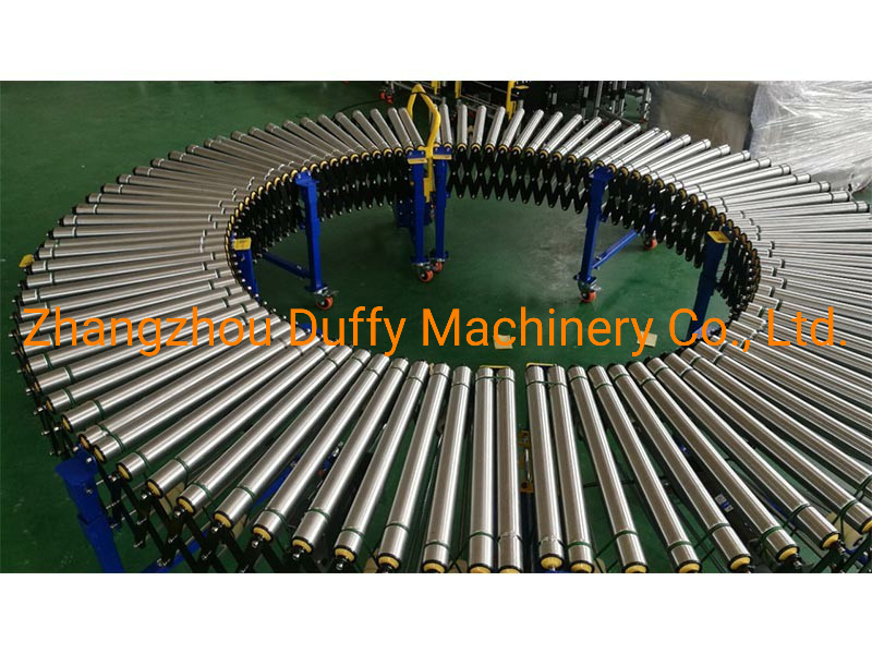 Expansion Steel Roller Conveyor Belt Conveyor Suitable for Packaging Line