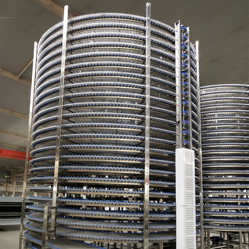 Industrial Spiral Stainless Steel Bread Cooling Conveyor Factory Supplier