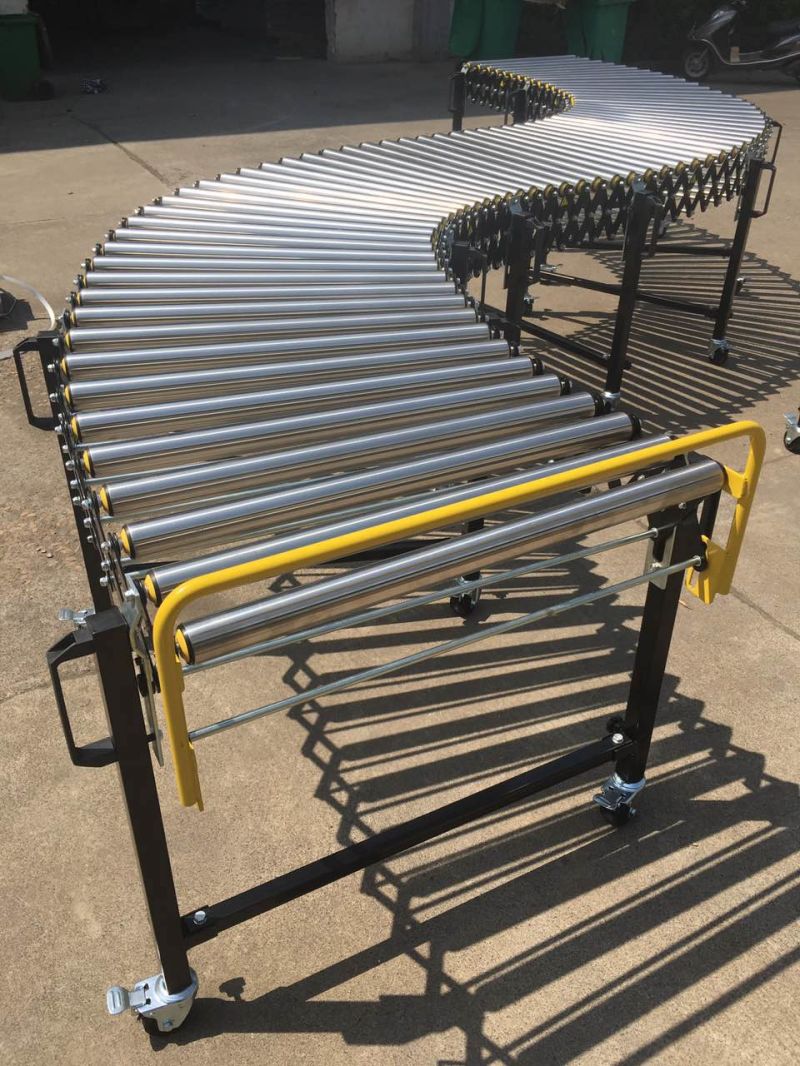 90 Degree Turning Steel Roller Conveyor for Logistics Line