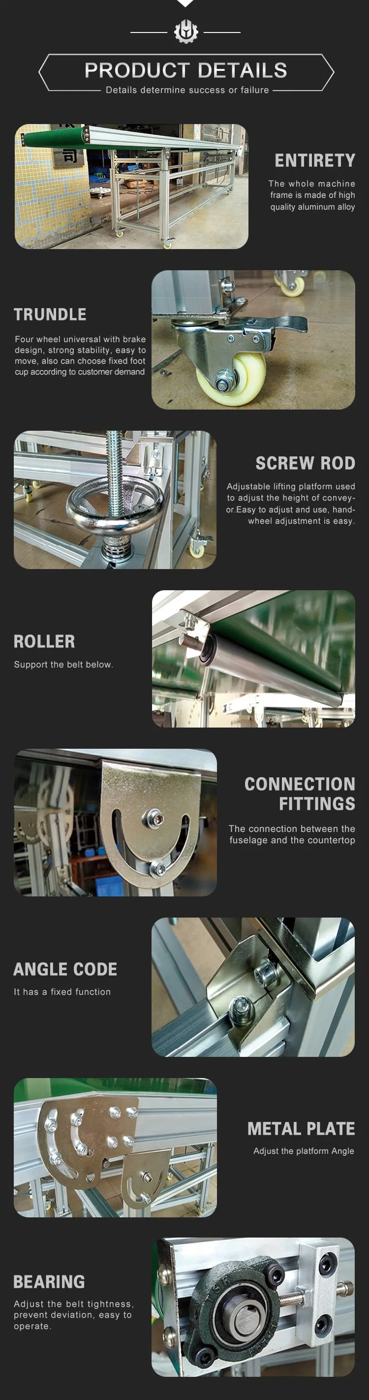 Belt Conveyor System Machine Price Bottle Conveyor Belt in Recycling Washing Machine