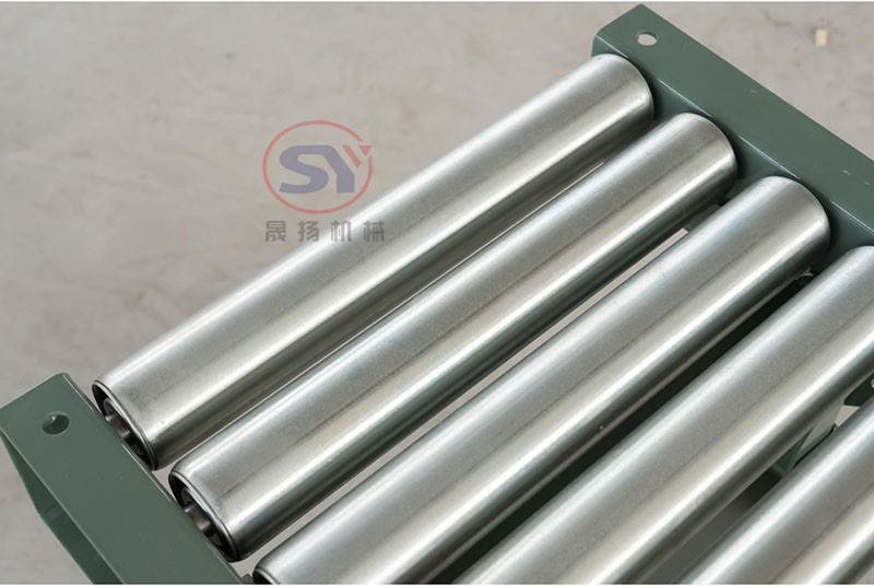 Reinforced Zinc Plated Steel Roller Conveyor for Heavy Pallets Packages