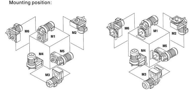 F Series Parallel Shaft Helical Geared Motor for Conveyor