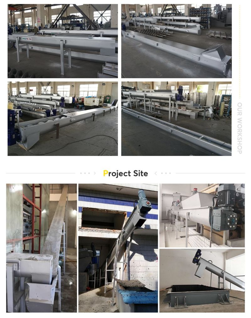 Stainless Steel Conveyor System Inclined Small Screw Conveyor Machine