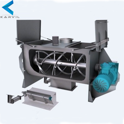Stainless Steel Horizontal Ribbon Mixer for Chemical Dry Powder Mixing