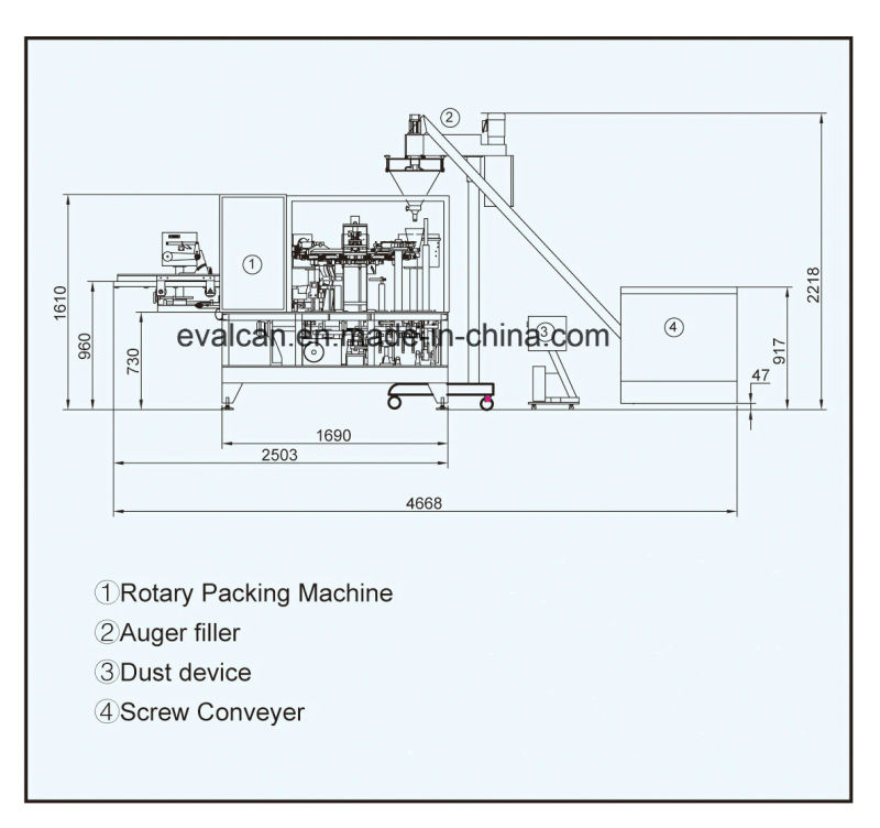 Automatic Small Sachets Powder Packing Machine with Auger Filler