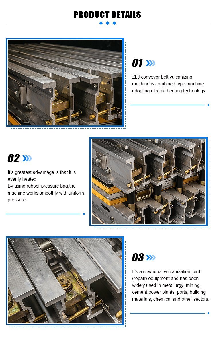 Portable Conveyor Belt Flat Hot Plate Press Vulcanizing Machine