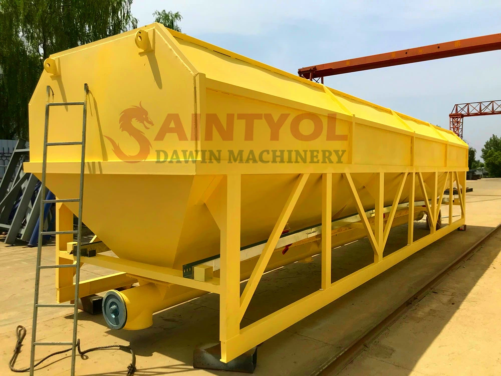 2020 New Design Horizontal Cement Silo with Bottom Screw Conveyor and Weight Silo