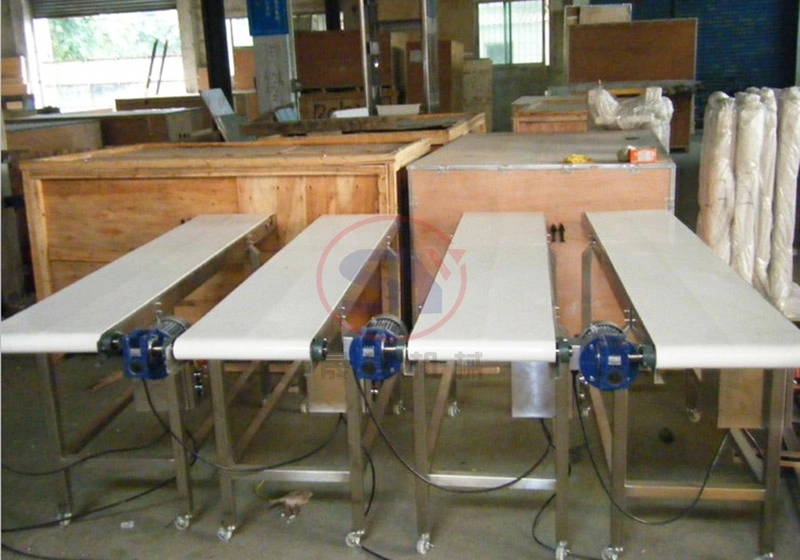 OEM Small Movable Rubber/PVC Belt Conveyor with Cheap Price for Food Packaging Table