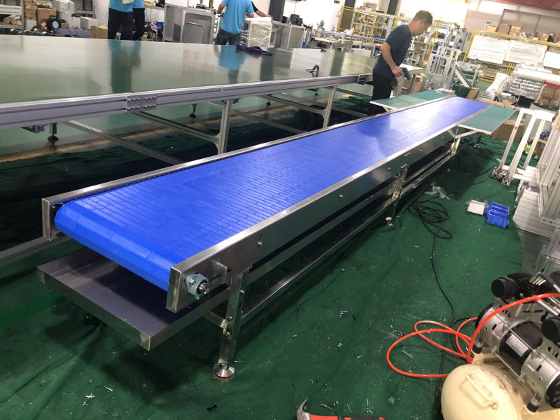 Belt Conveyor Modular Belting Conveyors Plastic Chain System Cinta Banda Transportadora