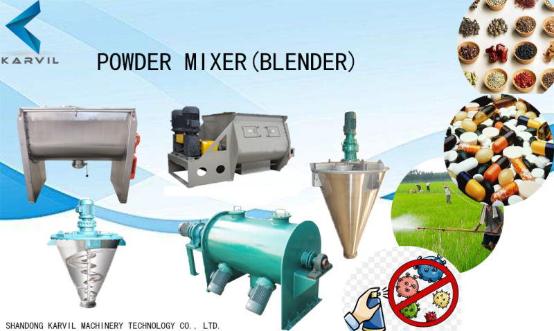 Horizontal Ribbon Blender Mixer for Dry Powder Mixing