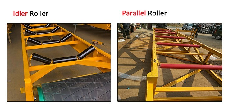 Conveyor Belt Parts Nylon Plastic Rubber Coated Conveyor Idler