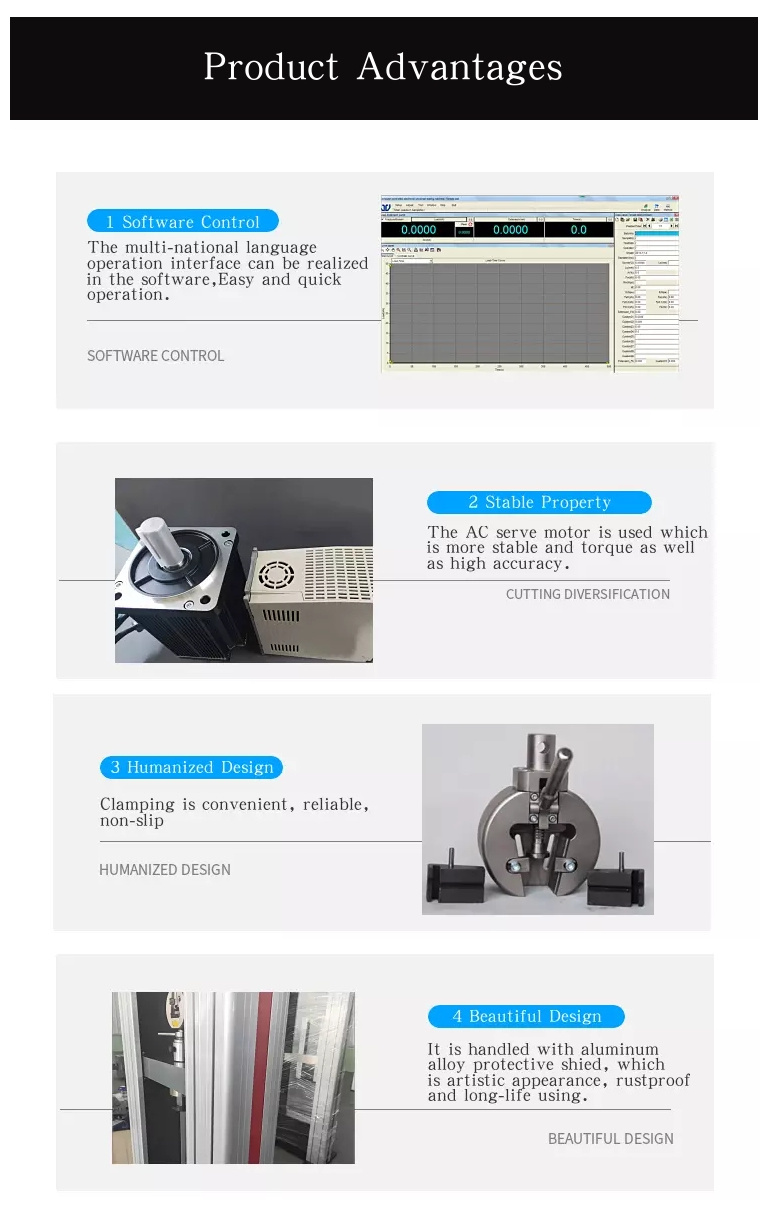 Factory Direct Sales Hydraulic and Manual Clamping Device Tensile Testing Machine