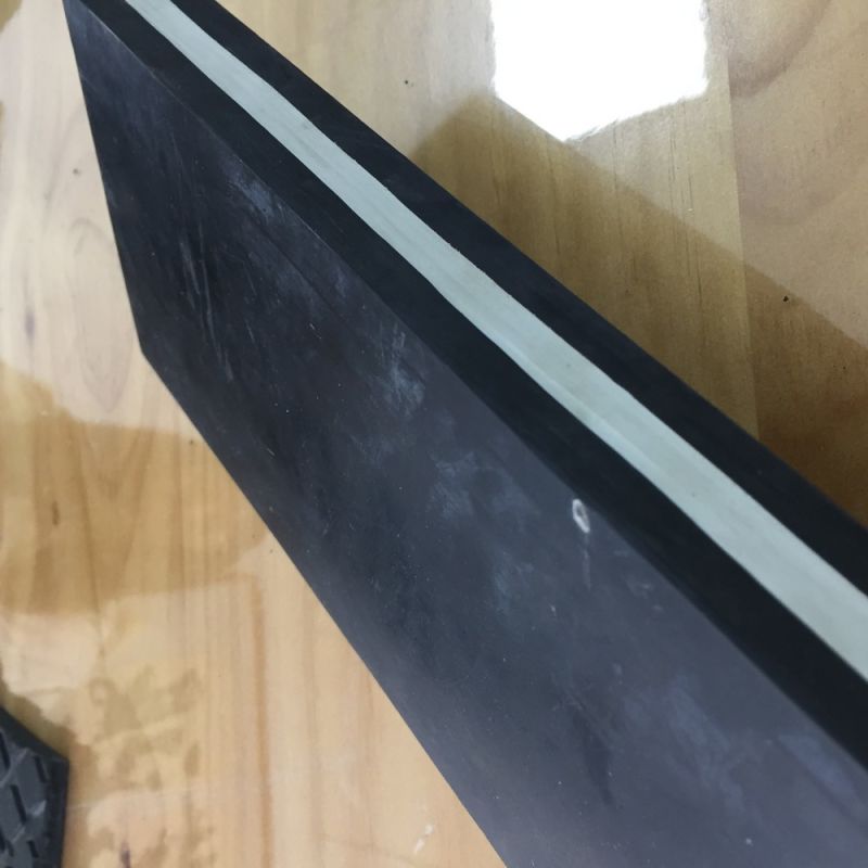 Black +Gray+ Black Color Rubber Flexi- Clean / Rubber Skirt Board