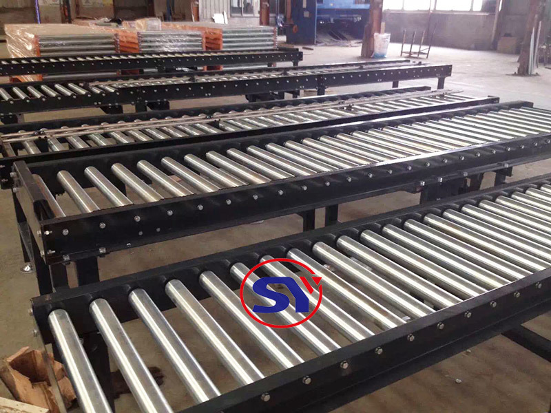 Galvanizing Steel Unloading Roller Conveyor for Packing Box