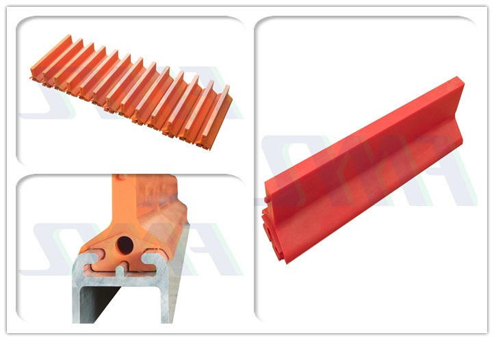 High Efficiency Polyurethane Conveyor Belts Scraper for Mine and Cement