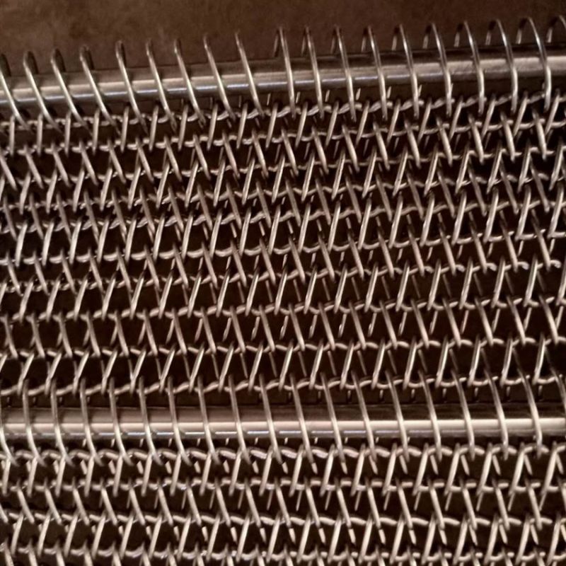 304 Stainless Steel Cooling Spiral Wire Mesh Conveyor Belt