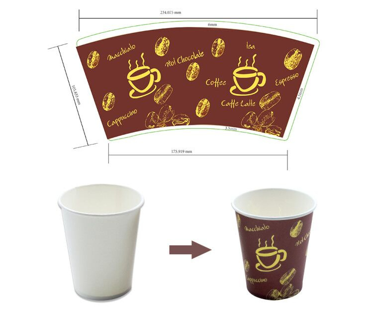 Custom Logo Personal Design Paper Cups Simple Cups