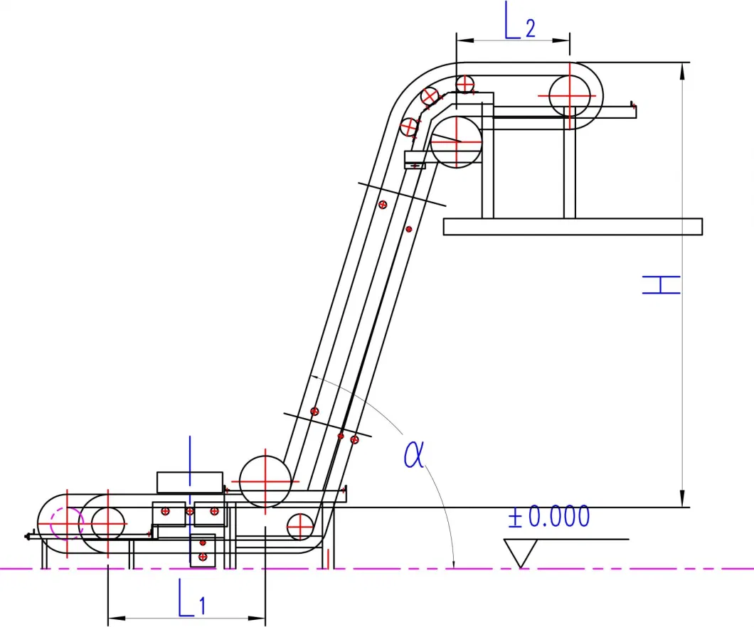 Carbon Steel Sidewall Inclined Belt Conveyor