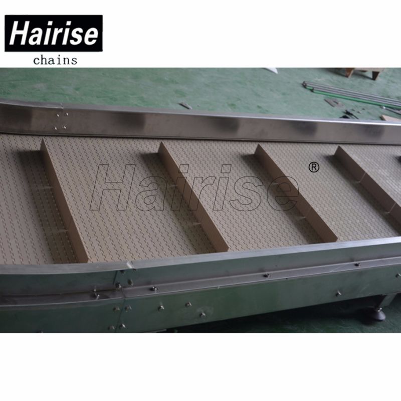 Hairise Modular Belt Conveyor with Flight for Food Industry