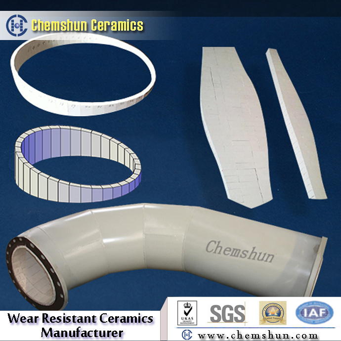 Abrasion Resistant Alumina Ceramic Lined Ash Handling Systems