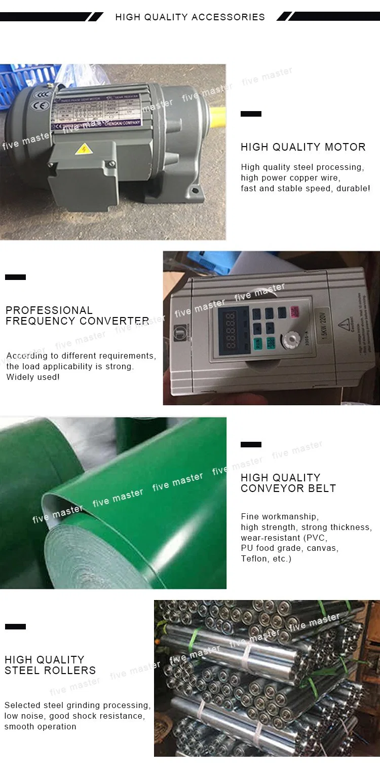 Automatic Workshop Assembly Express Belt Conveying Line PVC Belt Conveyor