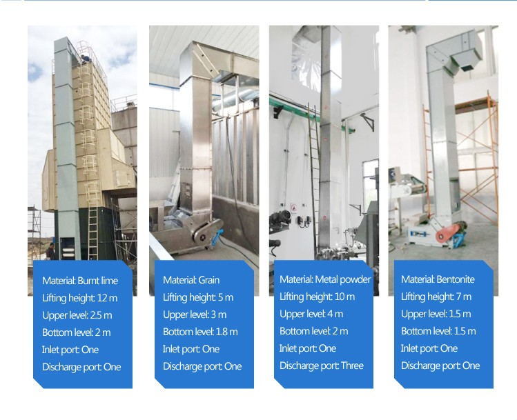 Bulk Materials Industrial Stainless/Mild Steel Z Type Bucket Conveyor Elevator