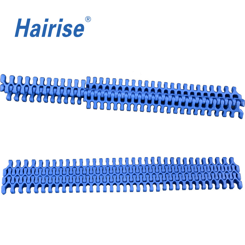 Side Spron Flush Grid Mobile Modular Plastic Conveyor Belt (Hairise7910)