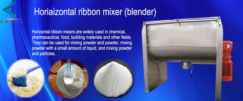 Horizontal Double Ribbon Blender Mixer