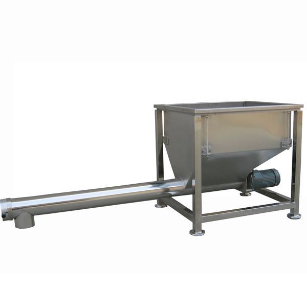 DJ-H1 304 Stainless Steel Movable Horizontal Screw Auger Conveyor with Hopper