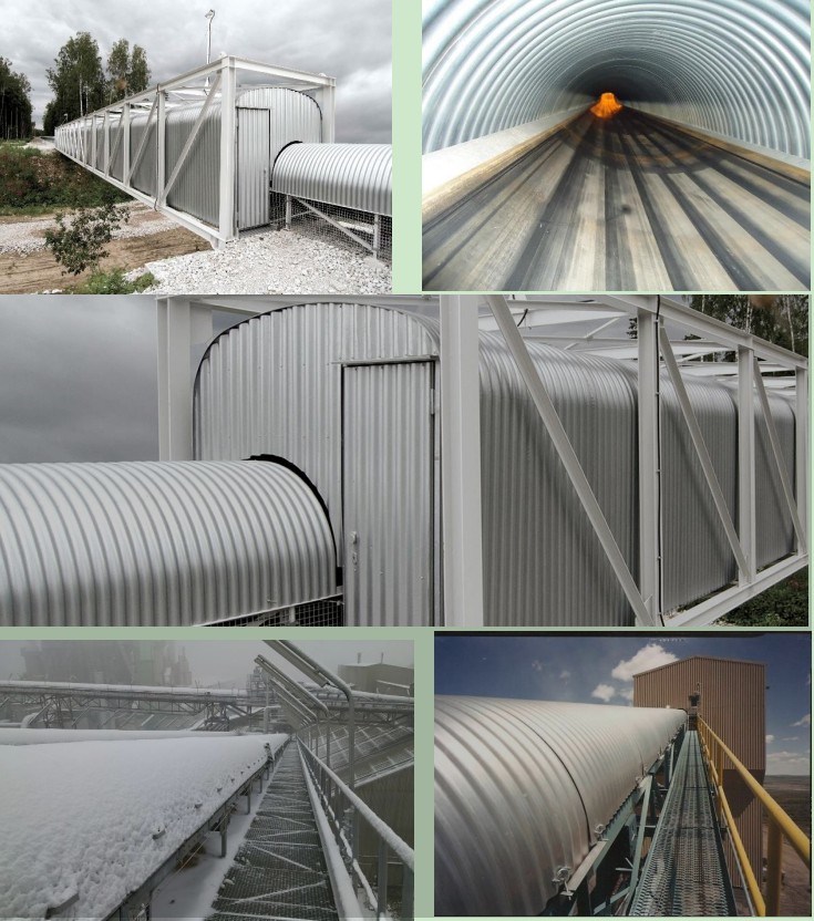 SPD Color Coating Plate Conveyor Cover for Belt Conveyor System