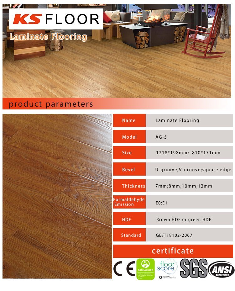 12mm Laminate Flooring HDF Embossed Laminate Flooring
