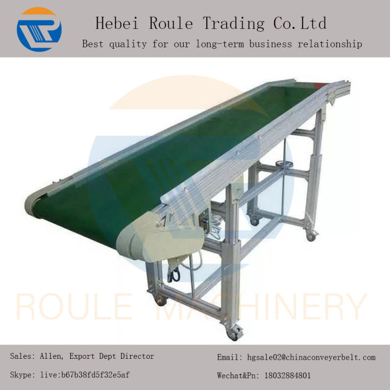 Small Conveyour Assembly Line Industrial Transfer PVC Flat Horizontal Belt Conveyor
