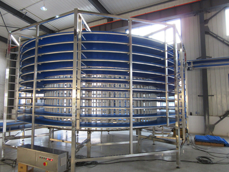 Stainless Steel Food Cooling Spiral Belt Conveyor
