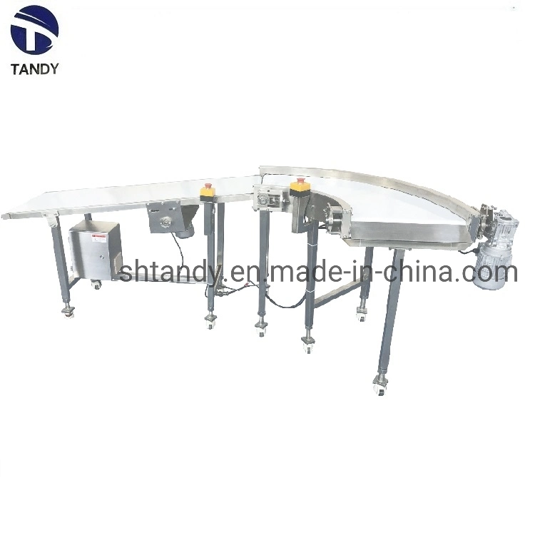 China Food Grade PU Straight Belt Conveyor / Industrial Belt Conveying System