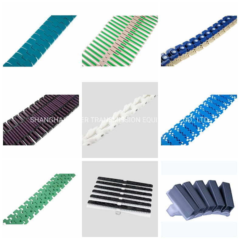 1873tw Low Friction Rubber Top Chain Non Skid Strong Spiral Conveyor Belt