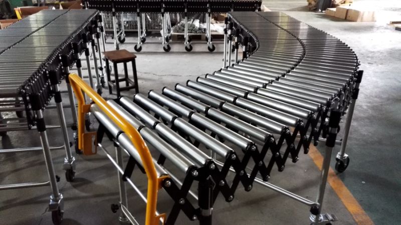 90 Degree Turning Steel Roller Conveyor for Logistics Line