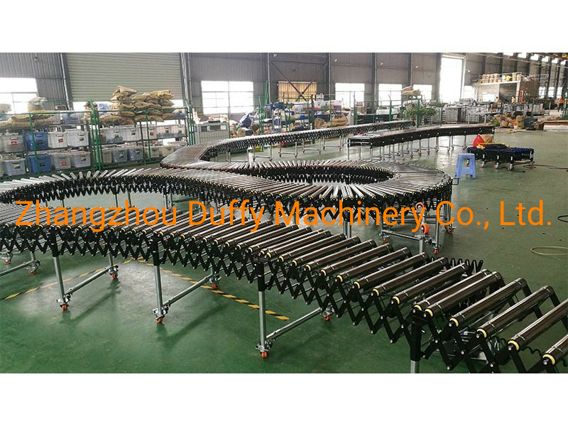 Expansion Steel Roller Conveyor Belt Conveyor Suitable for Packaging Line