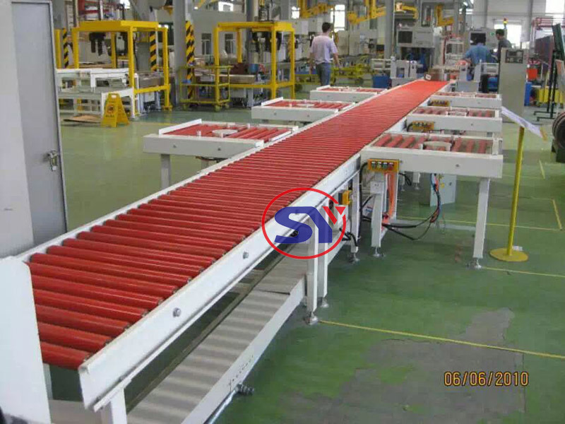 Stainless Steel Roller Table Conveyor for Furniture Transport