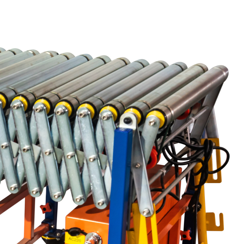 Steel Roller O-Ring Belt Telescopic Conveyor with High Stability