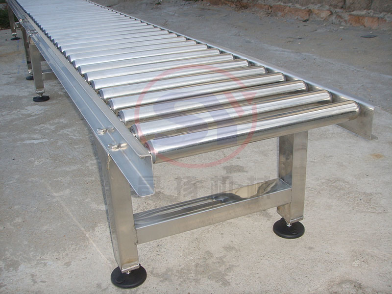 Simple Structure Horizontal Conveying Loading Unloading Roller Conveyor for Bags