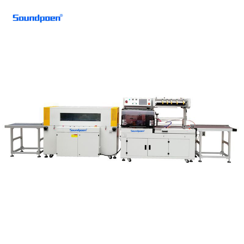 Small Shrink Wrapping Machine with Conveyor Line