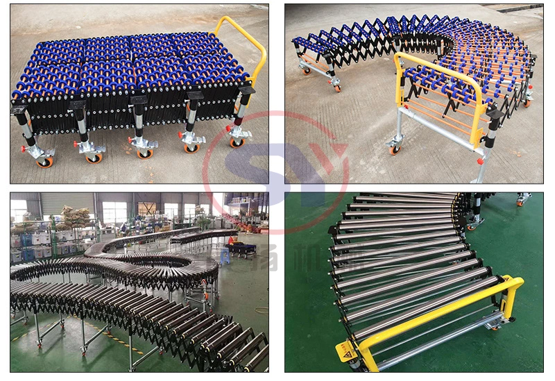 Movable Flexible Roller Conveyor Line for Hardware Spare Parts Workshop