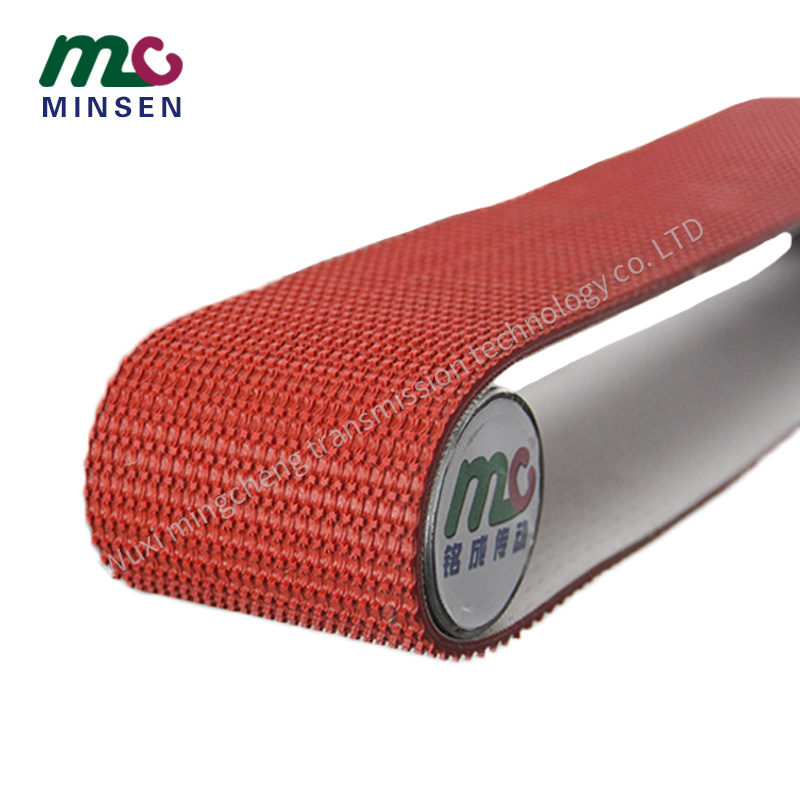Factory 4.0mm, 5.0mm Red Grassy High Friction PVC Conveyor Belt