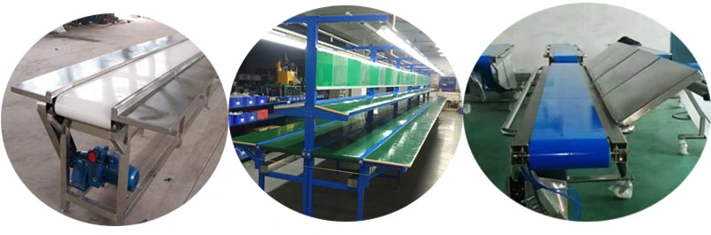 Inclined Adjustable Height Loading and Unloading Belt Conveyor with Movable Wheels