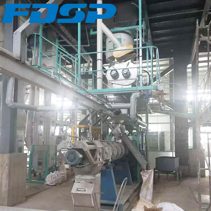 Ce ISO SGS Floating Fish Feed Screw Extruder Line