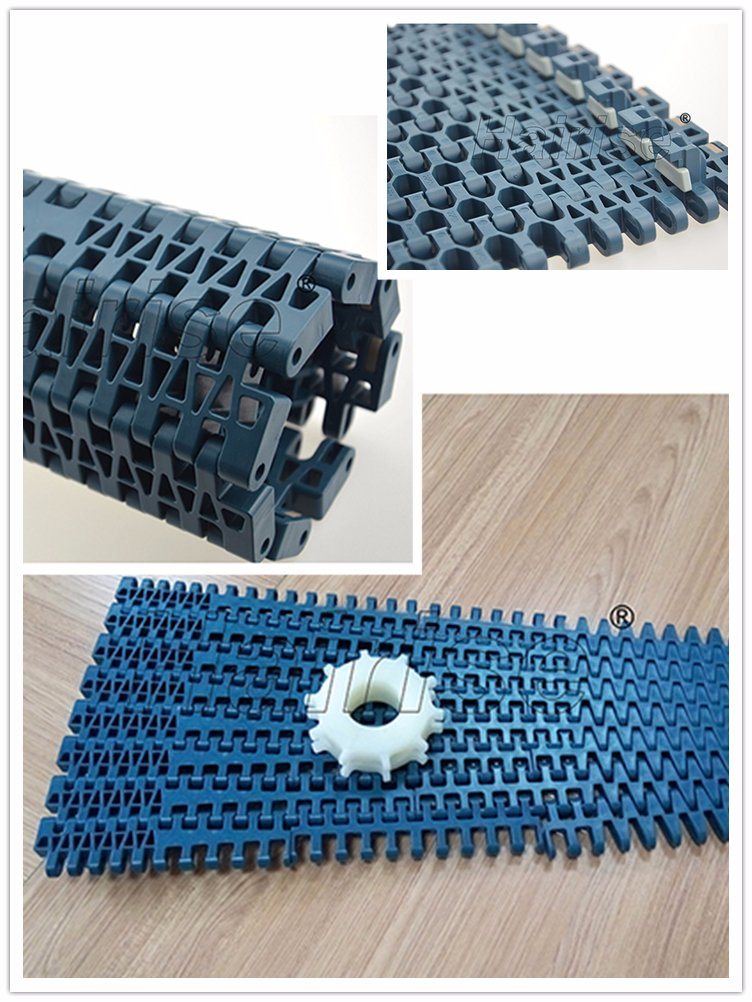 Curved Plastic Modular Conveyor Belt for Bottles