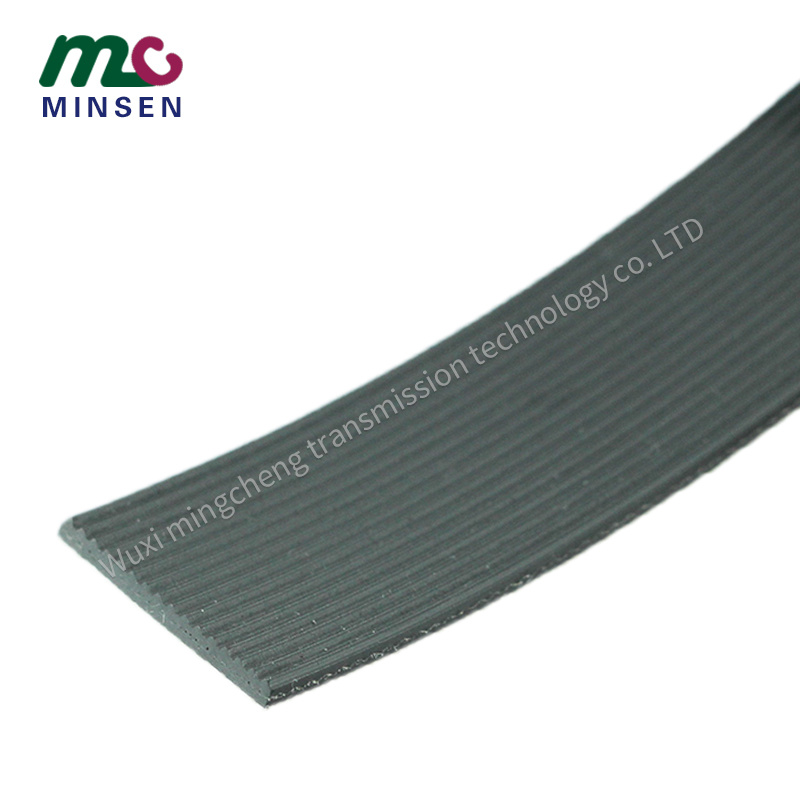 Factory High Performance Black Anti-Static Straight Stripe Inclined Conveyor Belt
