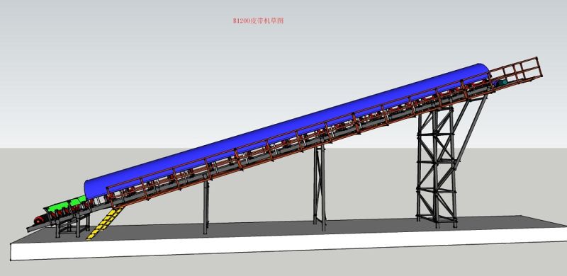 Ske Dust Proof Tubular Conveyor, Pipe Belt Conveyor