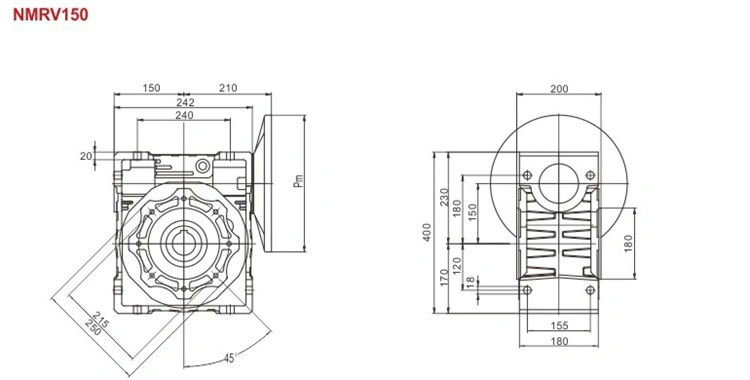 New Type Helical Gearbox for Conveyor