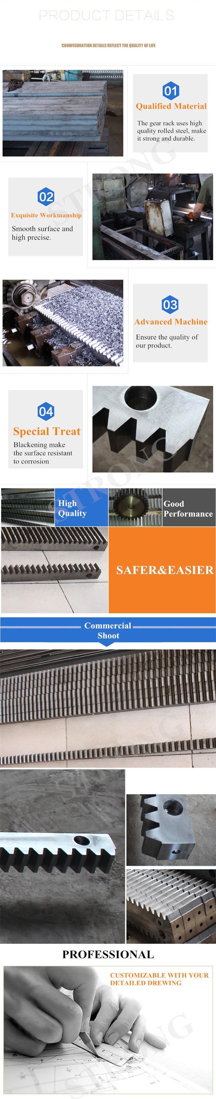 Hoist Mast Section Rack, Steel Rack and Pinion Gear Rack